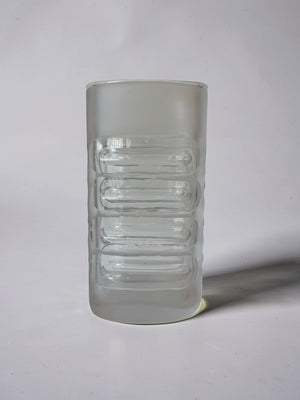 Heavy glass vase