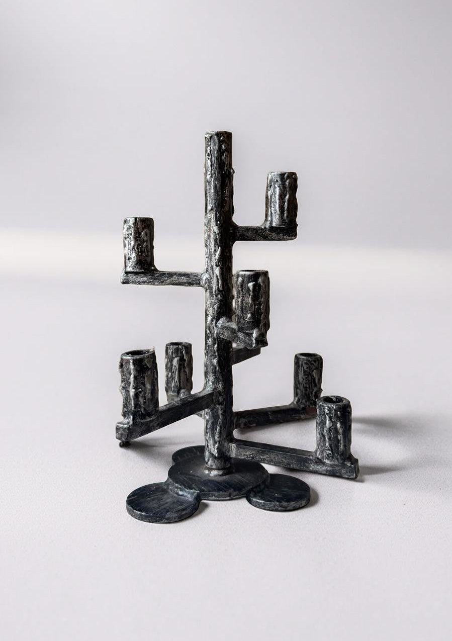 Brutalist candle holder