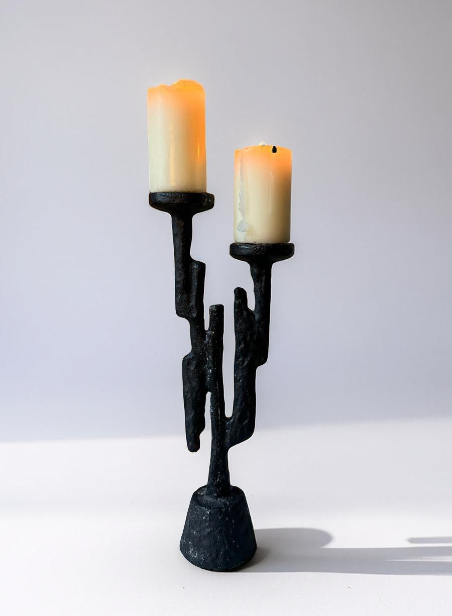 Brutalist candle holder