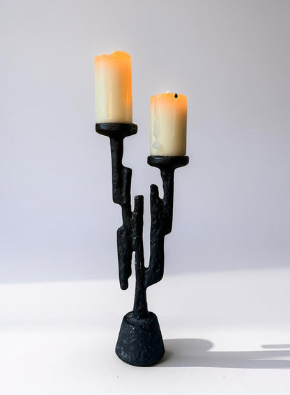 Brutalist candle holder