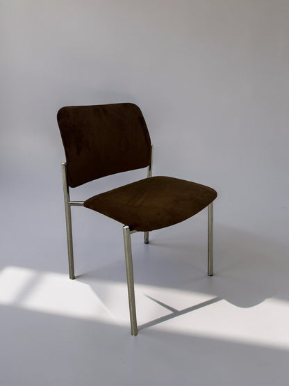 Set of 6 reupholstered bauhaus chairs