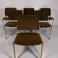 Set of 6 reupholstered bauhaus chairs