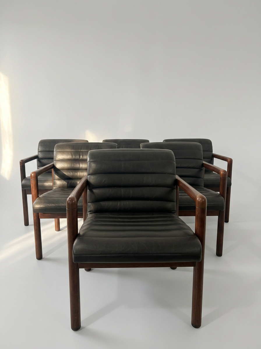 Set of 6 mid century dining chairs