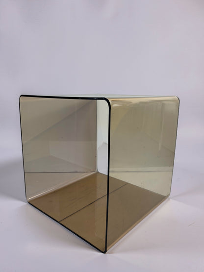 Vintage acrylic glass side table
