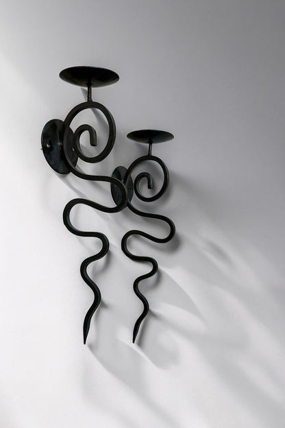 Set of 2 wall candle holders